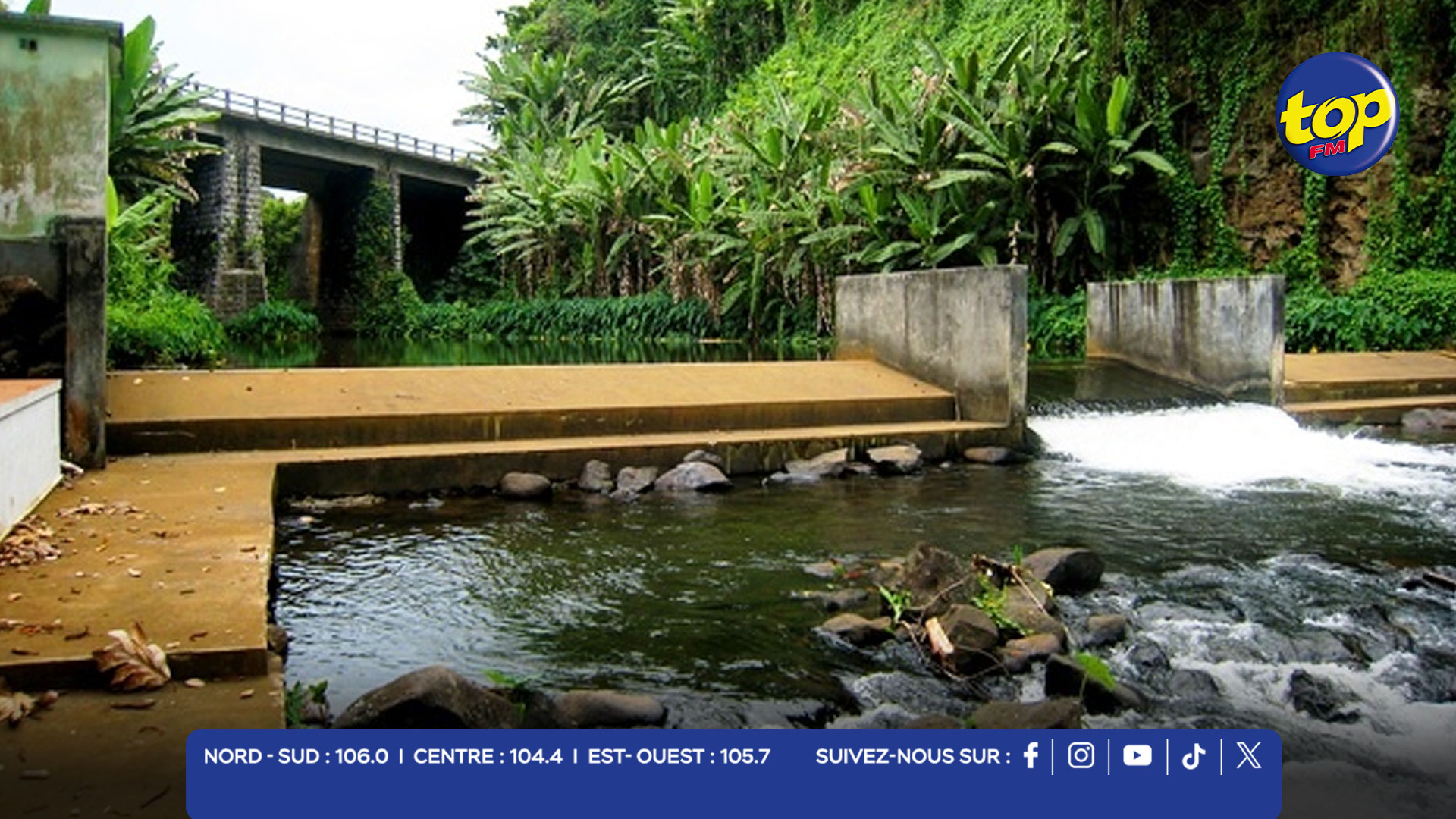 Construction du Rivière des Anguilles Dam