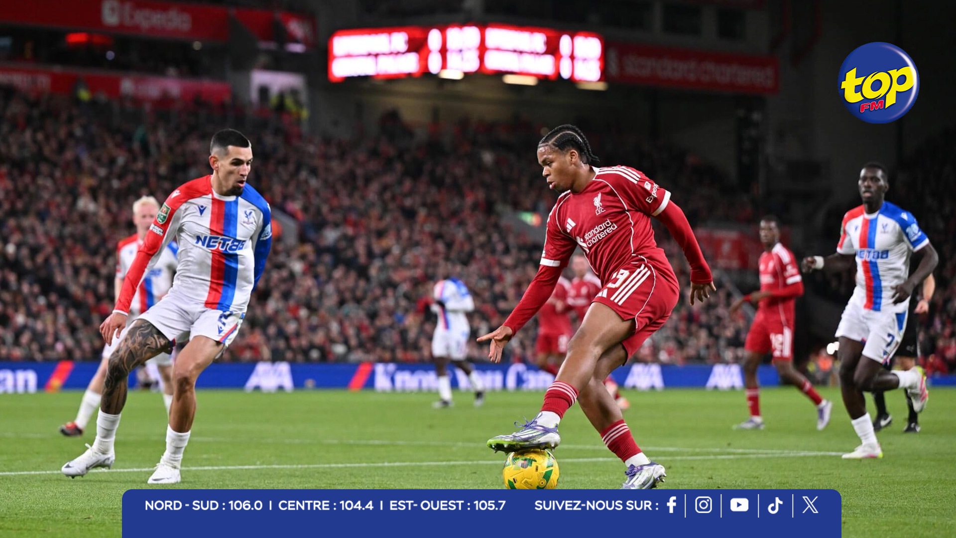 Liverpool prend la porte ! 3-0 face à Crystal Palace