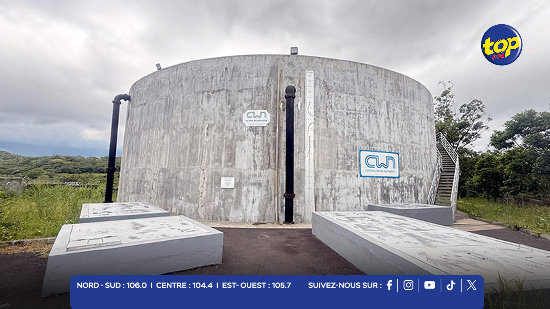 Réservoir fissuré à Cluny