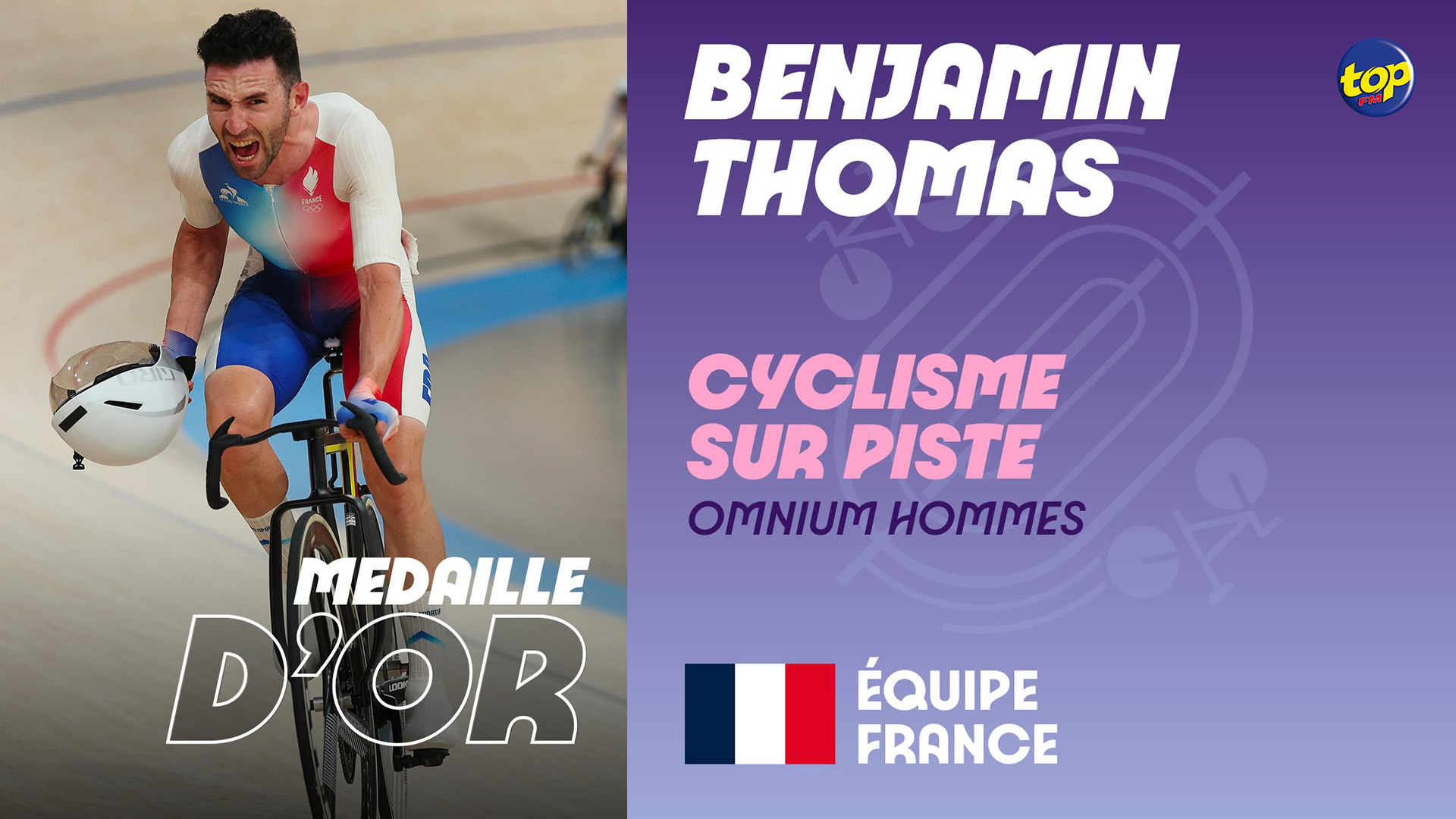 Benjamin Thomas s'offre l'or en cyclisme