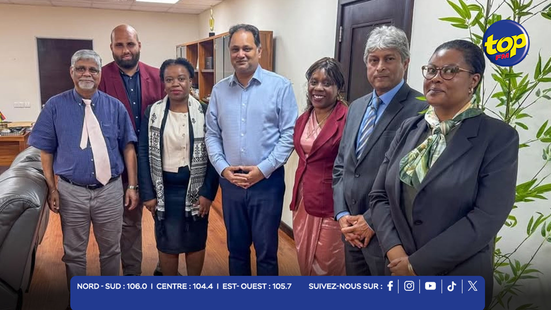 la Commissaire Agathe rencontre les ministres Ameer Meea et Navarre-Marie