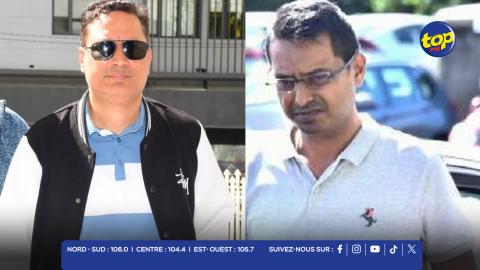 ASP Faraaz Mooniaruth et le sergent Yeshdeo Seebooruth