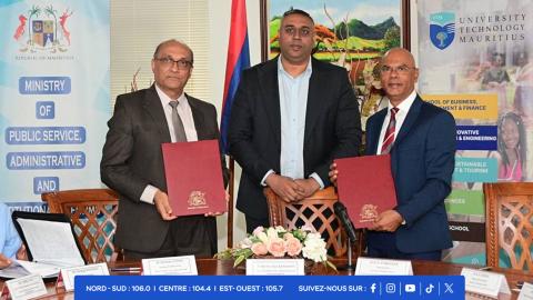 Entre le ministère de la Fonction publique et l’Université de technologie de Maurice