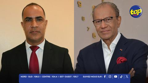 Franceau Grandcourt et Dr Navin Ramgoolam