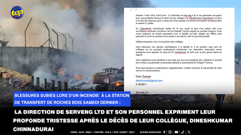 𝗕𝗹𝗲𝘀𝘀𝘂𝗿𝗲𝘀 𝘀𝘂𝗯𝗶𝗲𝘀 𝗹𝗼𝗿𝘀 𝗱'𝘂𝗻 𝗶𝗻𝗰𝗲𝗻𝗱𝗶𝗲 𝗮̀ 𝗹𝗮 𝘀𝘁𝗮𝘁𝗶𝗼𝗻 𝗱𝗲 𝘁𝗿𝗮𝗻𝘀𝗳𝗲𝗿𝘁 𝗱𝗲 𝗥𝗼𝗰𝗵𝗲𝘀 𝗕𝗼𝗶𝘀 𝘀𝗮𝗺𝗲𝗱𝗶 𝗱𝗲𝗿𝗻𝗶𝗲𝗿 :