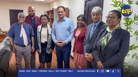 la Commissaire Agathe rencontre les ministres Ameer Meea et Navarre-Marie